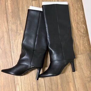 Chinese Laundry Black Heeled Boots